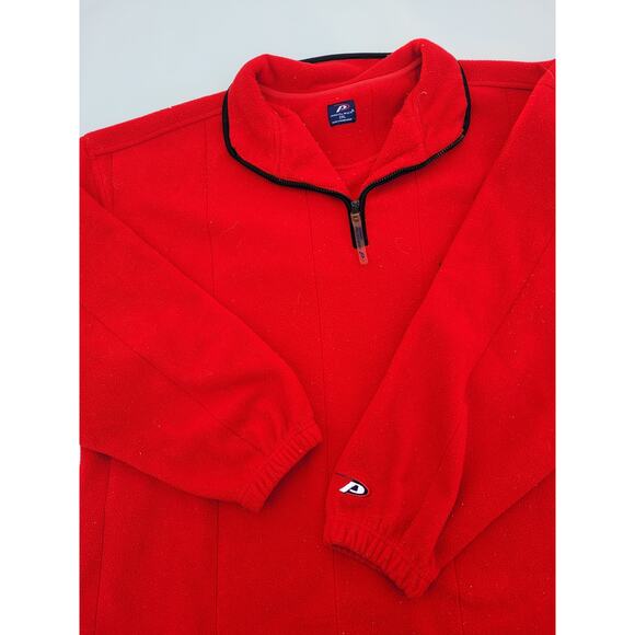 Vtg Ohio State University Quarter Zip Pullover Fleece - Picture 5 of 8